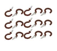 sourcingmap 7/8 pouces à visser plast coupe ouverte cintres Crochets plafond 15pcs