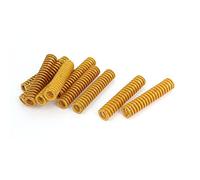 Sourcingmap 8 mm OD 40 mm Long lumière Charge Compression Moule Die Ressort Jaune 10 pcs