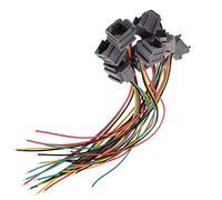 sourcingmap 8 Pièces Gris RJ11 Fiche Femelle 6P4C PCB Prise Support Téléphone Connecteur w 4x10cm Câble