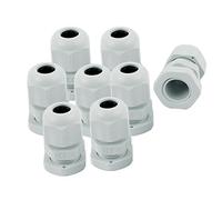 sourcingmap 8pcs PG9 presse-étoupe étanche connecteur fixation Fixation Joints blanc