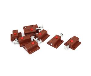 sourcingmap 8pcs Verrou Loquet Bouton Targette Fenêtre bouton poussoir ressort charge automatique porte boulon loquets serrure