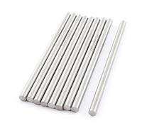 sourcingmap 9pcs Barre HSS 5mm x 100mm ton argent outil d'alésage tige de tour barre ronde acier rapide