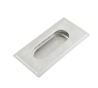 Sourcingmap A12042300ux0142 7,9 cm de long Porte en acier inoxydable Flush Poignée de traction - Argenté
