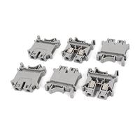 Sourcingmap a14120800ux0422 800V 57A 6mm2 UK6N DIN Rail Bornier Connecteur Gris 6 pcs, Gris