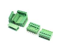 Sourcingmap AC 300 V Lot de 10 Vert/3,96 mm à 6 Broches PCB DE BORNIER DE RACCORD