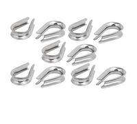 sourcingmap Acier inoxydable 8mm 5/16 "Câble standard Dés Câble Couleur Argent 10 Pcs
