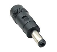 Sourcingmap Adaptateur de charge pour ordinateur portable Noir 4 x 1,7 mm femelle vers tête ronde 5,5 x 2,1 mm