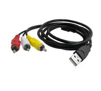 Sourcingmap Adaptateur USB mâle vers 3 RCA mâle 1,5 m