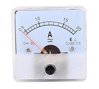 sourcingmap Aiguille Pointeur DH50AC 0-20A analogique panneau Testeur de courant Ampèremètre 50mm x 50mm