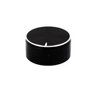 sourcingmap Bouton Potentiomètre 6mm diamètre trou arbre moleté en alliage d'aluminium de 40 mm