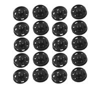 sourcingmap Boutons à pression pour Vêtements et Couture 15mm à coudre Noir - 20 Pièces