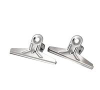 sourcingmap Bureau accueil école Métal Papier fichier Clip cartable Argent 5" long 2pcs