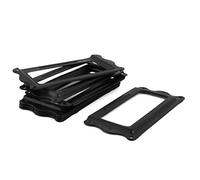 sourcingmap Bureau Bibliothèque 64 x 31mm Porte-étiquette étiquette Tiroir 8 pcs Noir