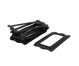 sourcingmap Bureau Bibliothèque 64 x 31mm Porte-étiquette étiquette Tiroir 8 pcs Noir