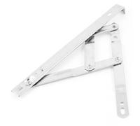 sourcingmap Charnière Fenêtre PVC Volet Acier inoxydable 250 mm Longueur Side pour Fenêtre à battant