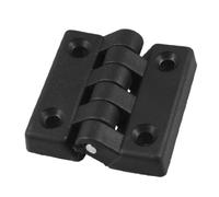 sourcingmap Charnière Plastique Porte Placard Armoire 65mm x 64mm roulement à bille Noir