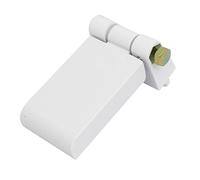 sourcingmap Charnière Porte Placard Armoire Fenêtre à battant PVC vis Métal pliable Drapeau fixe T Blanc