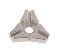 Sourcingmap Clé à molette triangulaire en acier carbone pour réparation de roue de vélo Argenté