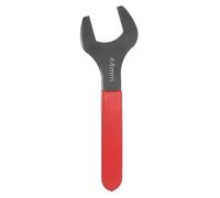 Sourcingmap Clé à tête plate à extrémité ouverte simple métrique de 44 mm Décalage de 15 degrés en forme de U Outil de démontage à tête plate petite avec tige rouge noircie pour réparation automobile