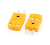 sourcingmap Connecteur mâle fil thermocouple type K Sonde de température Lot de 2