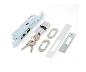 sourcingmap Crochet en métal pour porte coulissante Serrure à pêne dormant 0,91 "entrée 23 mm avec clés