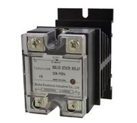 Sourcingmap® DC 3 - 32 V AC 24 - 480 V 90 à simple phase SSR Relais à l'état solide avec dissipateur de chaleur
