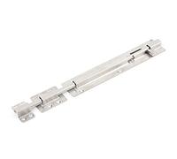 sourcingmap de 30,5 cm de long en acier inoxydable Loquet de porte coulissante Verrou Barrel Bolt