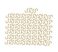 sourcingmap Dia 2,2mm long fil 20mm plaqué laiton fer crochet vis autotaraudeuse 100pcs