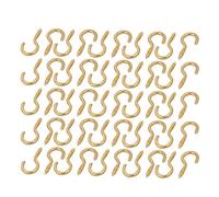 sourcingmap Dia 2,2mm long fil 20mm plaqué laiton fer crochet vis autotaraudeuse 50pcs