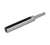 sourcingmap Douille fendu à écrou hexagonal adaptateur d'embout de tournevis d'extension 100 mm de long 8 mm gris argent