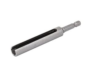 sourcingmap Douille fendu à écrou hexagonal adaptateur d'embout de tournevis d'extension 100 mm de long 8 mm gris argent