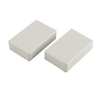 sourcingmap Électronique résistant eau plastique bricolage Boîte jonction Case Blanc 2 pcs