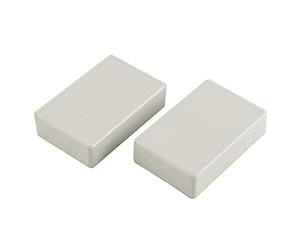 sourcingmap Électronique résistant eau plastique bricolage Boîte jonction Case Blanc 2 pcs