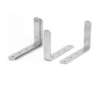 sourcingmap En acier Inox 150mm long 90 degré L - Support ren Equerre 4pcs