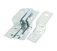 sourcingmap Équerre d'angle droit Équerre de Fixation Plaque assemblage Réparation Fixation Meuble Forme Z 36mm x 34mm 4Pcs