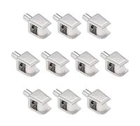 Sourcingmap étagère en verre Supports - Réglable en alliage de zinc en verre Clamp Clip Tige support de fixation pour 5-8 mm d'épaisseur, Type