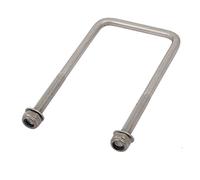 sourcingmap fil M6 100mm long 304 carrés acier inox U Boulon Ton argent