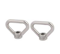 Sourcingmap Filetage M10 en acier inoxydable 304 Triangle en forme d'anneau œil de levage Écrou 2 pcs