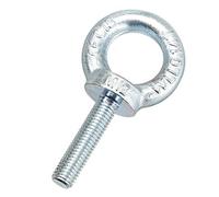 Sourcingmap Filetage M12 50 mm Longueur de la tige C15 en acier carbone plaqué zinc levage Boulon à œil Lot de 2