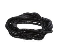 sourcingmap Gaine Cable électrique Fil Protection Tube de conduit ondulé flexible en plastique de 5 m 7 x 10 mm pour jardin, bureau noir
