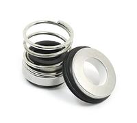 sourcingmap Garniture Joint mécanique étanche de pompe à eau soufflet en caoutchouc à anneau rotatif en céramique 14 mm avec 1 bobine de protection en céramique