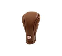 Sourcingmap Housse de levier de vitesse en similicuir avec fermeture éclair antidérapante Marron