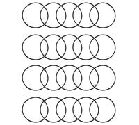 sourcingmap Joint Torique 30mm OD 28mm ID 1mm Largeur Métrique Nitrile Caoutchouc Joint Étanchéité Paquet de 20