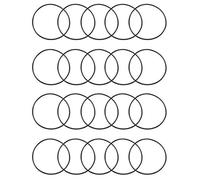 sourcingmap Joint Torique 32mm OD 30mm ID 1mm Largeur Métrique Nitrile Caoutchouc Joint Étanchéité Paquet de 20