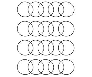 sourcingmap Joint Torique 32mm OD 30mm ID 1mm Largeur Métrique Nitrile Caoutchouc Joint Étanchéité Paquet de 20