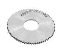 sourcingmap Lame de Scie Circulaire Outil de coupe 50 mm x 16 mm x 2 mm 72 dents de cheville HSS à refendre