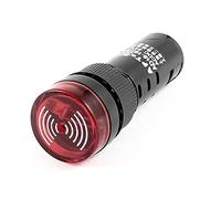 sourcingmap Lampe pilote LED rouge à clignotement continu et montage sur panneau AC/DC 24 V