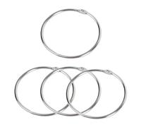 sourcingmap Livre en métal Charnière feuilles de classeur à anneaux 80 mm Diamètre intérieur 4 pièces