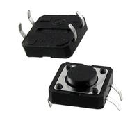 sourcingmap Lot de 10 12 x 12 mm x 5 mm Panneau PCB momentané bouton poussoir tactile Tact commutateur DIP