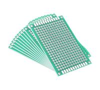 sourcingmap Lot de 10 cartes de circuit imprimé universelles double face 4 x 6 cm pour projets électroniques, travaux de soudure